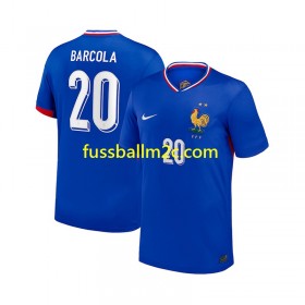 Fußballtrikots Frankreich Bradley Barcola 20 Heim Trikotsatz 2024